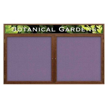 United Visual Products Triple Door Indoor Enclosed Easy Tack Bo UV308EZ-BLACK-BLACK